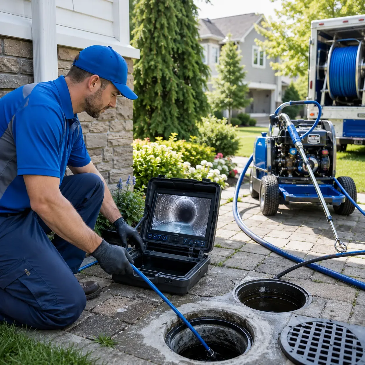 Outdoor drain cleaning professionals serving Maple City, MI