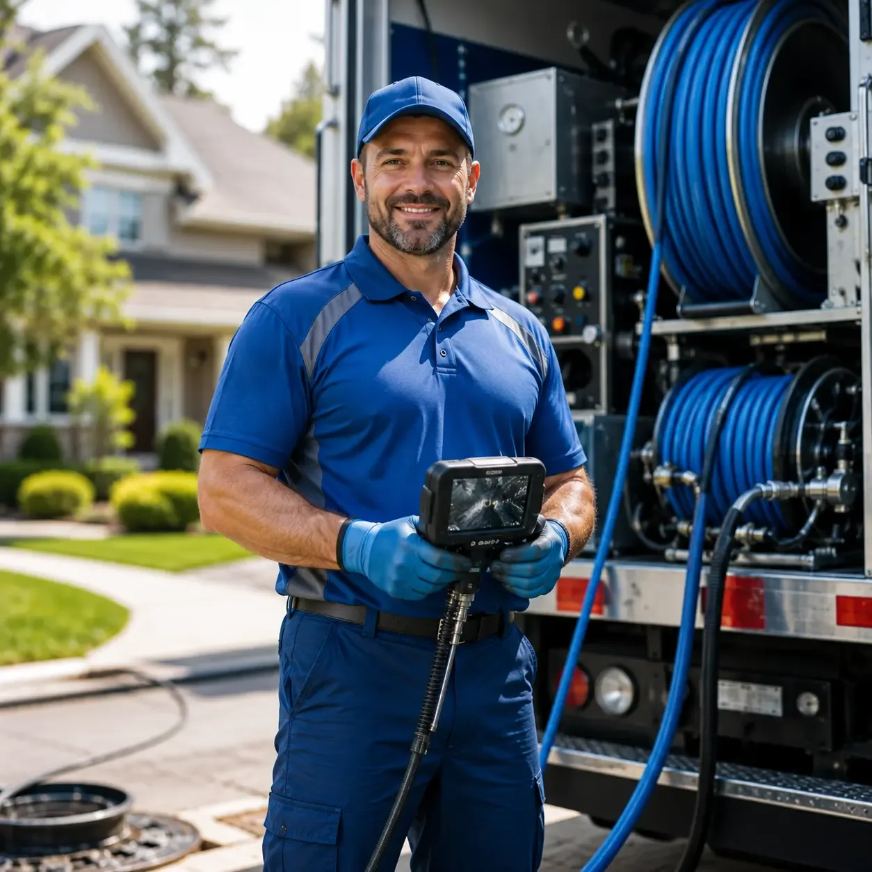 Local outdoor drain cleaning specialists in Maple City, MI